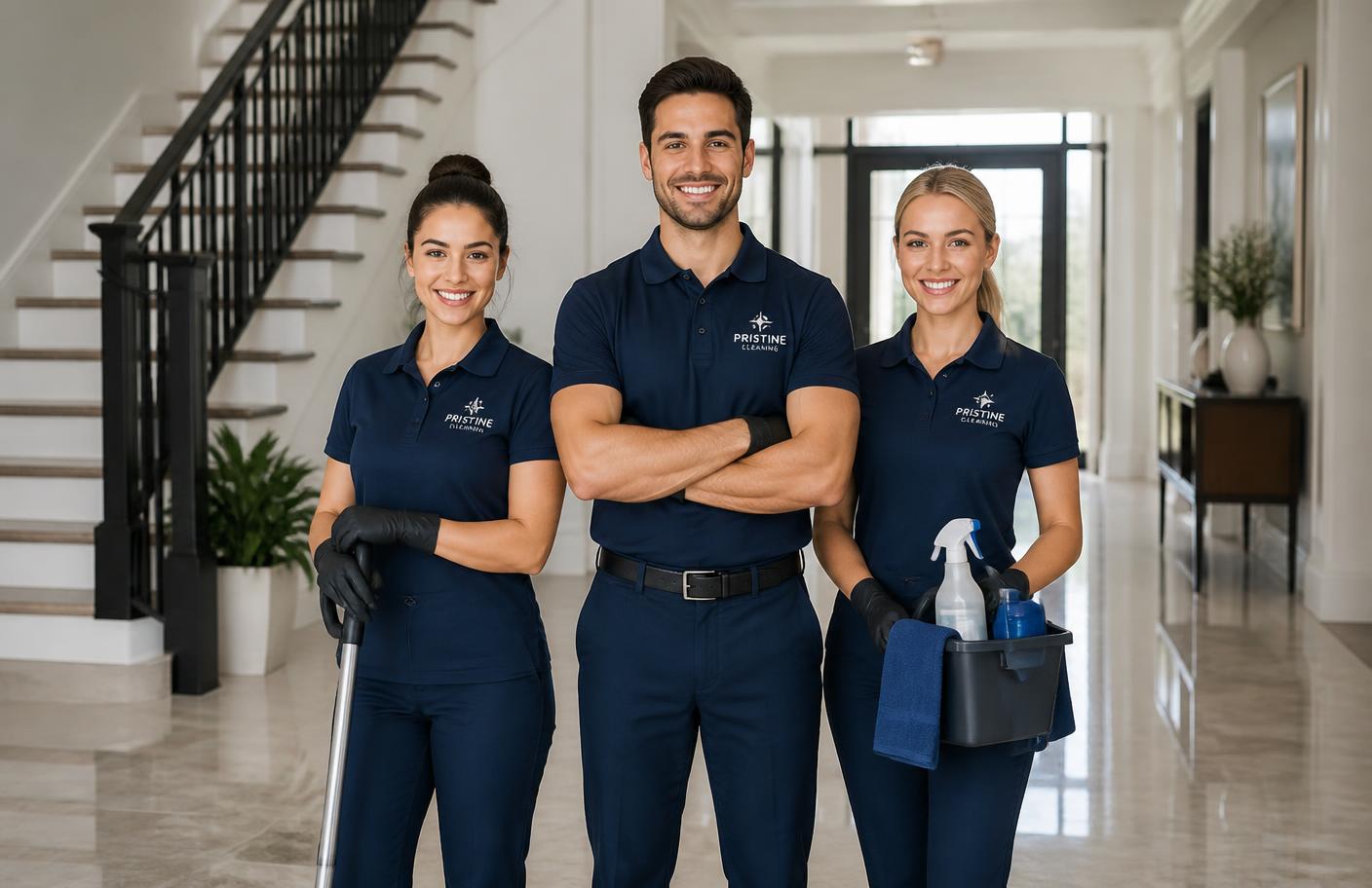 Larkfield Clean team of professional cleaners in a luxury Fairfax home